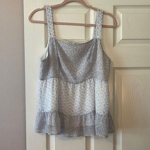 Paper Crane Floral Tiered Shirt